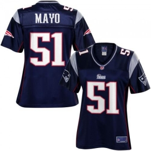 Pro Line Women's New England Patriots Jerod Mayo Team Color Jers