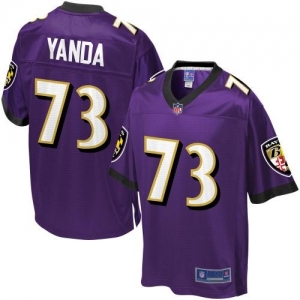 Pro Line Men's Baltimore Ravens Marshal Yanda Team Color Jersey