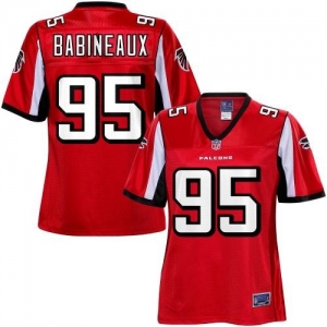 Pro Line Women's Atlanta Falcons Jonathan Babineaux Team Color J