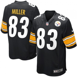 Nike Heath Miller Pittsburgh Steelers Game Jersey - Black