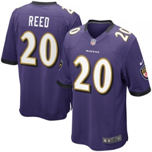 Nike Ed Reed Baltimore Ravens Youth Game Jersey - Purple