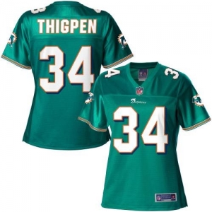 Pro Line Women's Miami Dolphins Marcus Thigpen Team Color Jersey