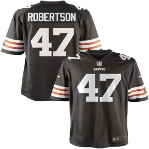 Nike Youth Cleveland Browns Craig Robertson Team Color Game Jers