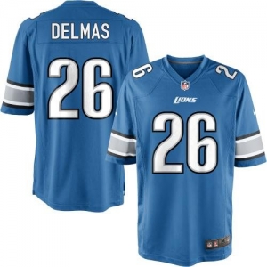 Nike Youth Detroit Lions Louis Delmas Team Color Game Jersey