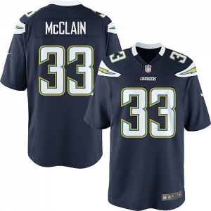 Nike Le'Ron McClain San Diego Chargers Youth Game Jersey - Navy