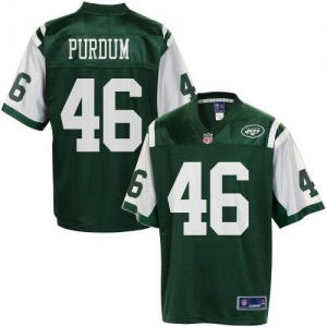 Pro Line Men's New York Jets Tanner Purdum Team Color Jersey