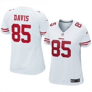 Nike Women's San Francisco 49ers Vernon Davis Game White Jersey