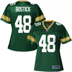 Pro Line Women's Green Bay Packers Brandon Bostick Team Color Je