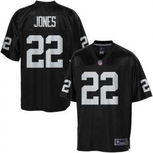 Pro Line Men's Oakland Raiders Taiwan Jones Team Color Jersey