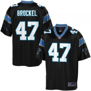 Pro Line Men's Carolina Panthers Richie Brockel Team Color Jerse