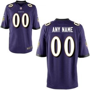 Nike Men's Baltimore Ravens Customized Team Color Game Jersey