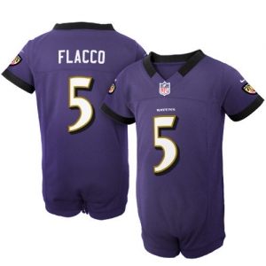 Nike Joe Flacco Baltimore Ravens Newborn Game Romper Jersey - Pu