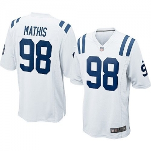 Nike Men's Indianapolis Colts Robert Mathis Game White Jersey