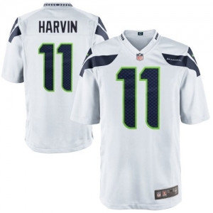 Nike Percy Harvin Seattle Seahawks Game Jersey - White