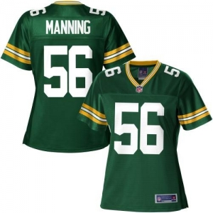 Pro Line Women's Green Bay Packers Terrell Manning Team Color Je