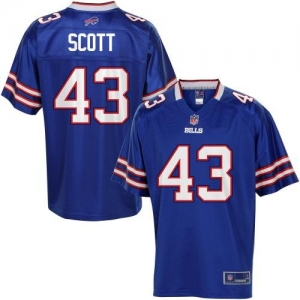 Pro Line Men's Buffalo Bills Bryan Scott Team Color Jersey