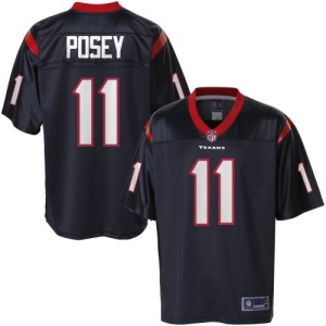 Pro Line Men's Houston Texans Devier Posey Team Color Jersey