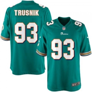 Nike Youth Miami Dolphins Jason Trusnik Team Color Game Jersey