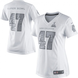 Nike Super Bowl XLVII Ladies Game Jersey - White