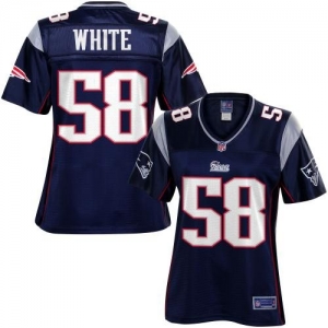 Pro Line Women's New England Patriots Tracy White Team Color Jer