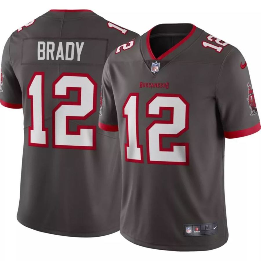 Nike Men's Tampa Bay Buccaneers Tom Brady #12 Pewter Limited Jer