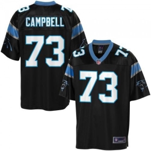 Pro Line Men's Carolina Panthers Bruce Campbell Team Color Jerse