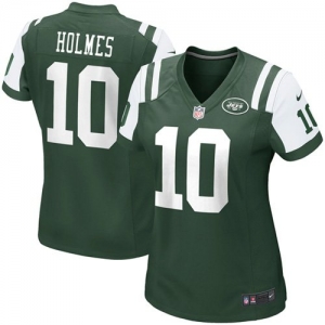 Nike Santonio Holmes New York Jets Women's Game Jersey - Green