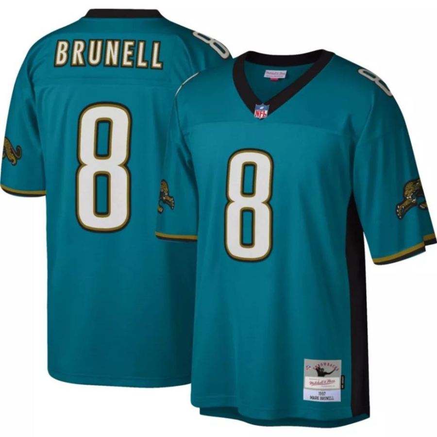 Mitchell & Ness Men's Jacksonville Jaguars Mark Brunell #8 Teal