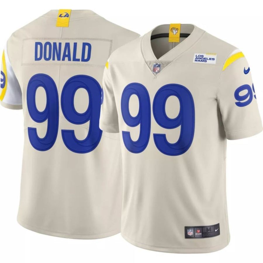 Nike Men's Los Angeles Rams Aaron Donald #99 White Limited Jerse