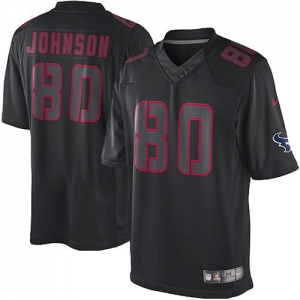 Nike Andre Johnson Houston Texans Impact Twill Jersey - Black