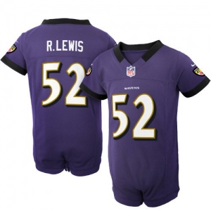 Nike Ray Lewis Baltimore Ravens Newborn Game Romper Jersey - Pur