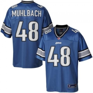 Pro Line Men's Detroit Lions Don Muhlbach Team Color Jersey