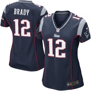 Nike Tom Brady New England Patriots Women's Game Jersey - Navy B