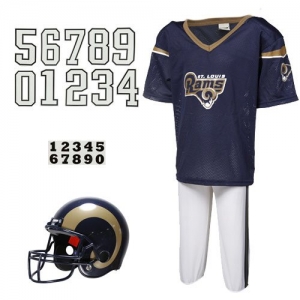 St. Louis Rams Youth Navy Blue Deluxe Team Uniform Set