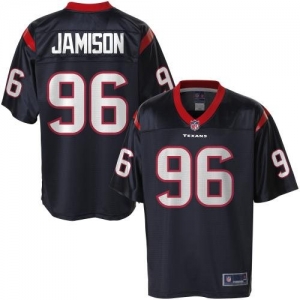 Pro Line Men's Houston Texans Tim Jamison Team Color Jersey