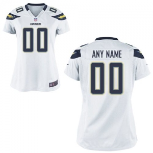 Nike Women's San Diego Chargers Customized White Game Jersey