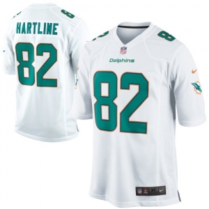 Nike Brian Hartline Miami Dolphins Youth Game Jersey - White