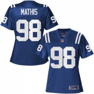 Pro Line Women's Indianapolis Colts Robert Mathis Team Color Jer