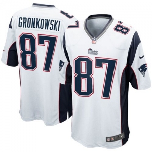 Nike Rob Gronkowski New England Patriots Game Jersey - White