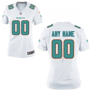 Nike Women's Miami Dolphins Customized White Game Jersey