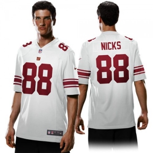 Nike Hakeem Nicks New York Giants Game Jersey - White