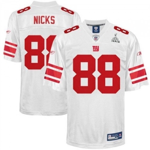 Reebok Hakeem Nicks New York Giants Super Bowl XLVI Youth Replic