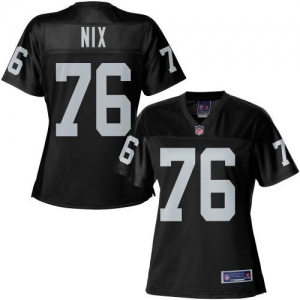 Pro Line Women's Oakland Raiders Lucas Nix Team Color Jersey