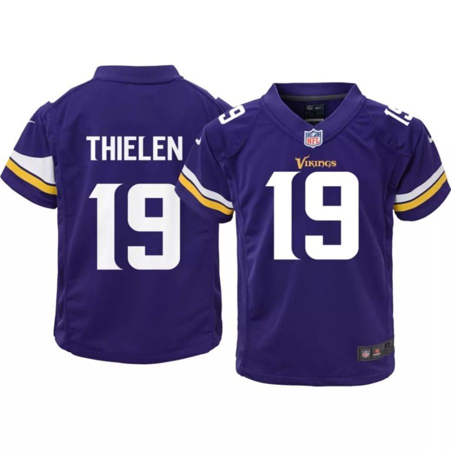 Nike Boys' Minnesota Vikings Adam Thielen #19 Purple Game Jersey