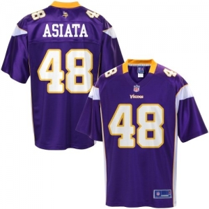 Pro Line Men's Minnesota Vikings Matt Asiata Team Color Jersey