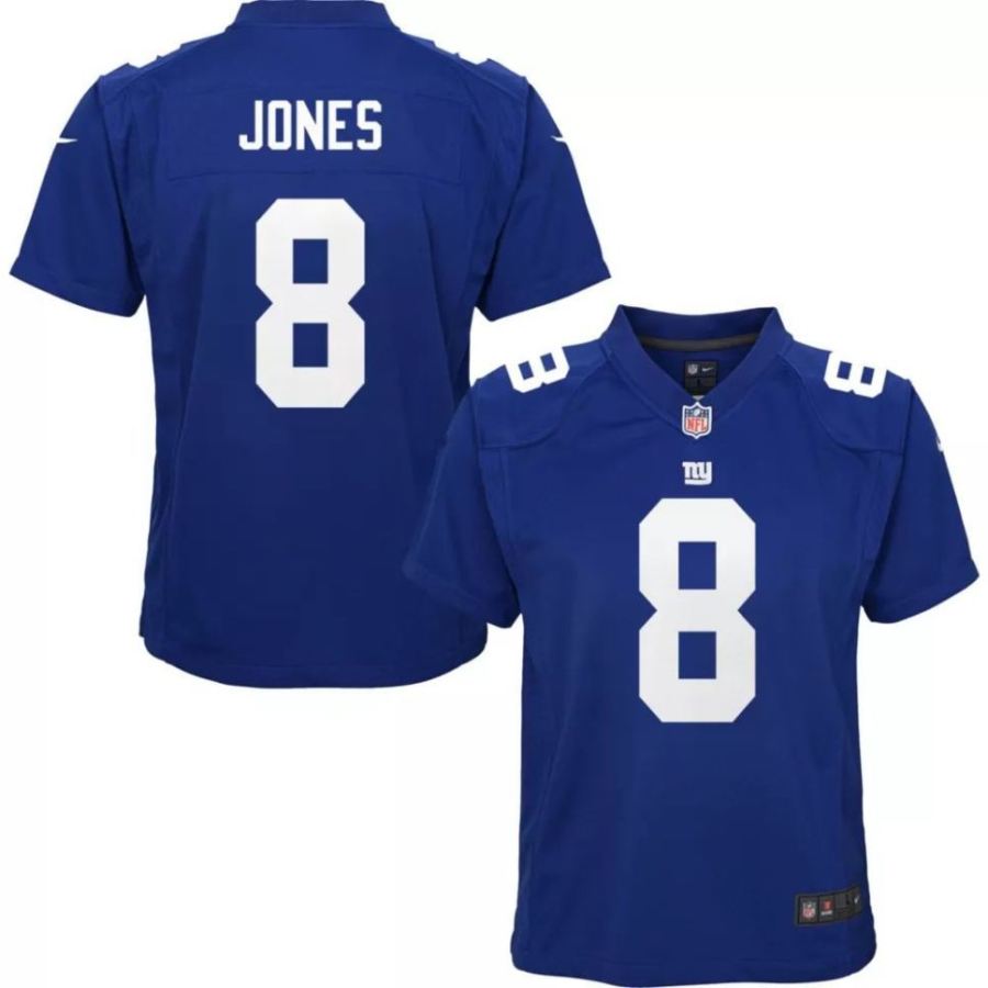 Nike Youth New York Giants Daniel Jones #8 Royal Game Jersey