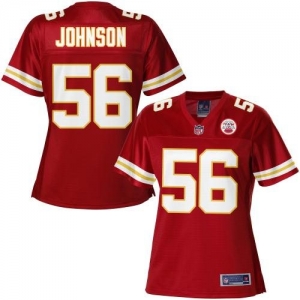 Pro Line Women's Kansas City Chiefs Derrick Johnson Team Color J