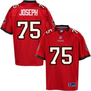 Pro Line Men's Tampa Bay Buccaneers Davin Joseph Team Color Jers