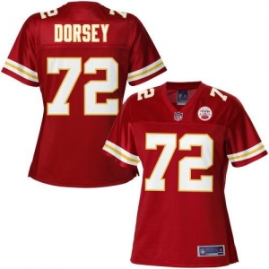 Pro Line Women's Kansas City Chiefs Glenn Dorsey Team Color Jers