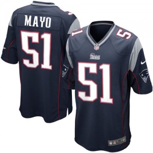 Nike Jerod Mayo New England Patriots Youth Game Jersey - Navy Bl